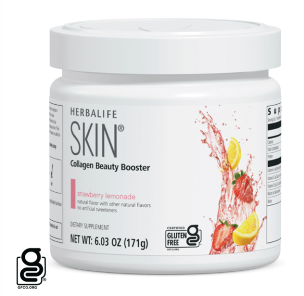 Herbalife SKIN® Collagen Beauty Booster: Strawberry Lemonade Canister 6.03 Oz.