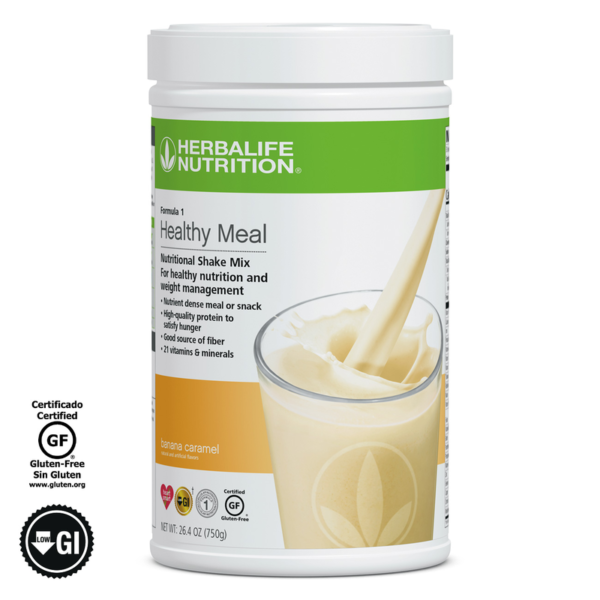 Healthy Meal Nutritional Shake Mix Banana Caramel 750g