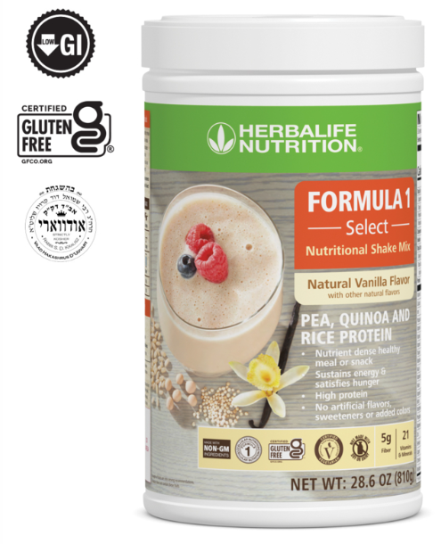 Formula 1 Select (Suitable for Vegans): Natural Vanilla flavor